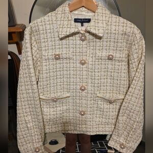Simply Southern Cream Tweed Blazer